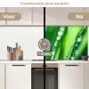 Natuur - Gras - Groen keuken achterwand 2 middel -voor-na2_NL
