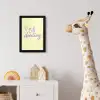Oh darling - Geel - Hart fotolijst zwart zonder passe partout klein -usfeer4_kinderkamer