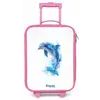 Springende blauwe dolfijn Kinderkoffer - Roze klein -zz3dotto