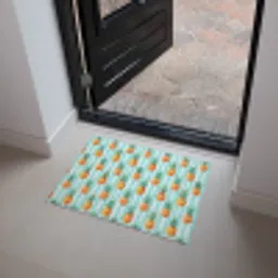 Ananas - Strepen - Groen Deurmat klein 898 -sfeer5