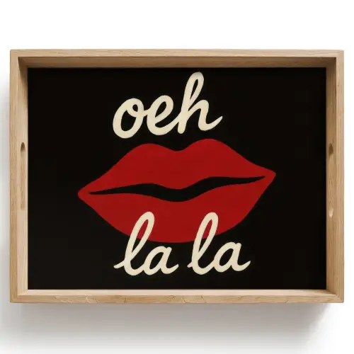 Lip - Rood - Quote Dienblad Rechthoek middel -z3d_shopping