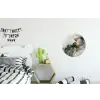 Marmer - Goud - Groen - Luxe Wandcirkel aluminium klein -kinderkamer
