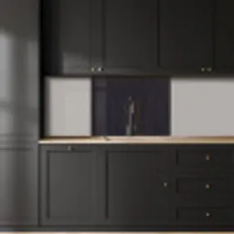 Plank - Zwart - Patronen keuken achterwand 2 middel 865 -sfeer1