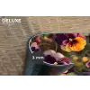 Warm - Patroon - Penseel - Viooltjes Placemat vinyl groot 368 -closeup