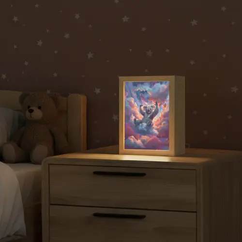 Koala - Dier - Zonnebril - Wolken Light Box met kabel klein -sfeer1_kind