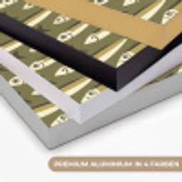 Vis - Patroon - Groen Textielframe zwart klein 947 -USP_kleurenDE