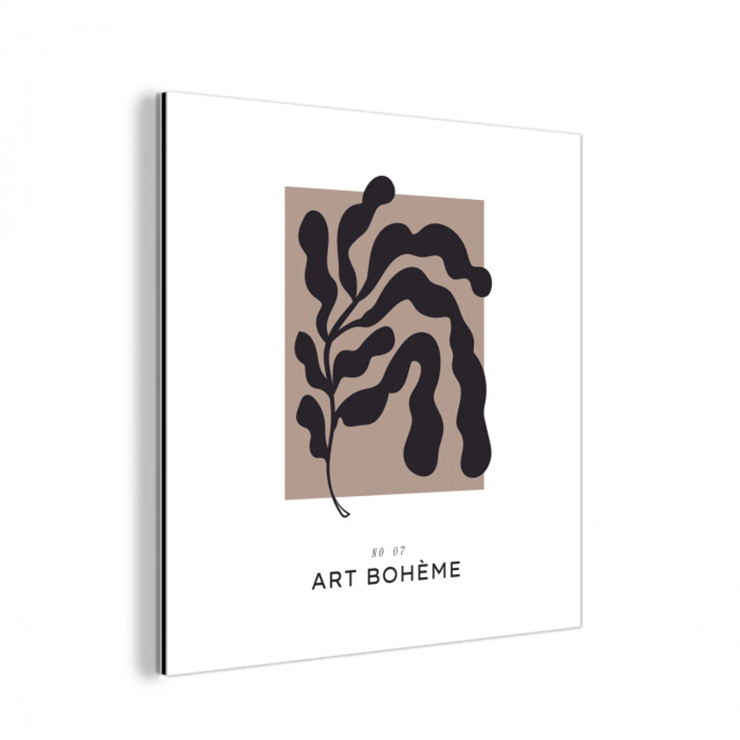 Planten - Abstract - Boho aluminium wit klein -3d