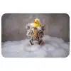 Welpje - Bad - Geel Badmat klein -3d