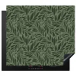 Bladeren - Organisch - Groen Inductie beschermer vinyl 3mm middel 274 -3d
