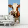 Koeien - Lucht - Dieren - Boerderij - Portret fotobehang vinyl groot -woonkamer