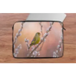 Groenling - Katjes - Lente - Natuur - Zacht laptophoes neopreen klein -tafel