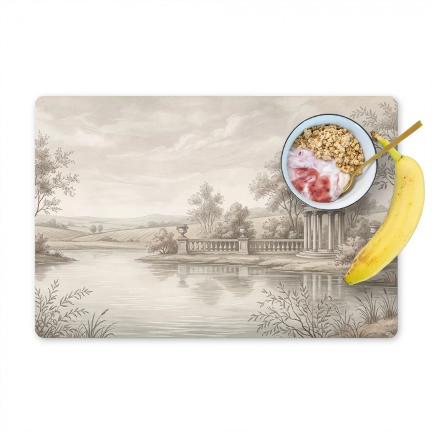 Terras - Water - Natuur - Landschap Placemat vinyl groot -zzzproduct_Kitchenyeah-website