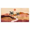 Heuvels - Palmbomen - Abstract Muismat XXL klein -3d_leeg