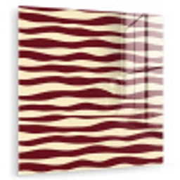 Golven - Rood - Patroon - Crème plexiglas 5mm klein 11 -zzzproduct_nieuw