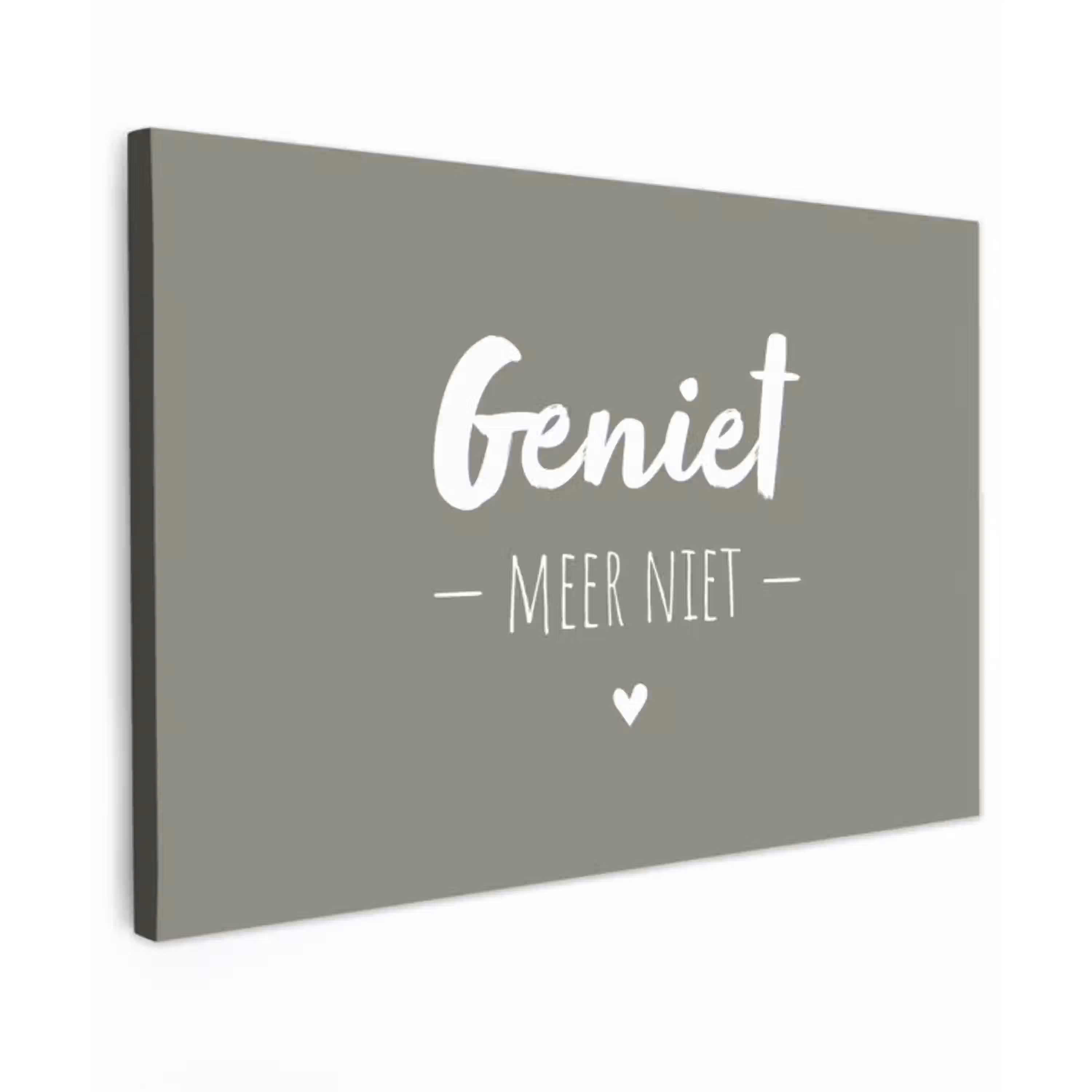 Spreuken - Geniet meer niet - Zomer - Tekst - Genieten Tuinposter op houten frame 2 cm dik klein -3d