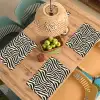 Zebra - Print - Klassiek - Zwart Placemat vinyl groot 368 -zzsfeer5_Kitchenyeah-website