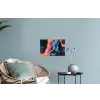 Modern - Marmer - Oranje Muursticker klein -plant