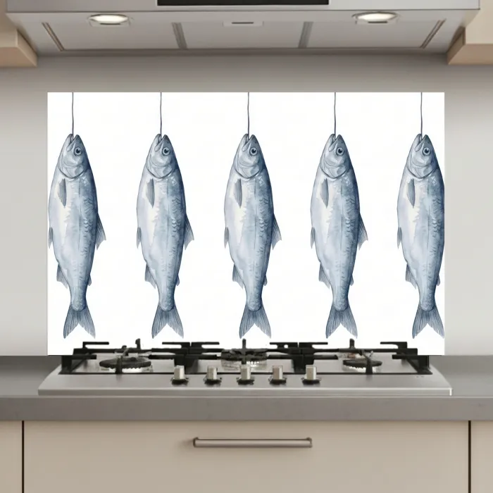 Vissen - Illustratie - Delfts - Blauw keuken achterwand spatscherm klein -3d_website