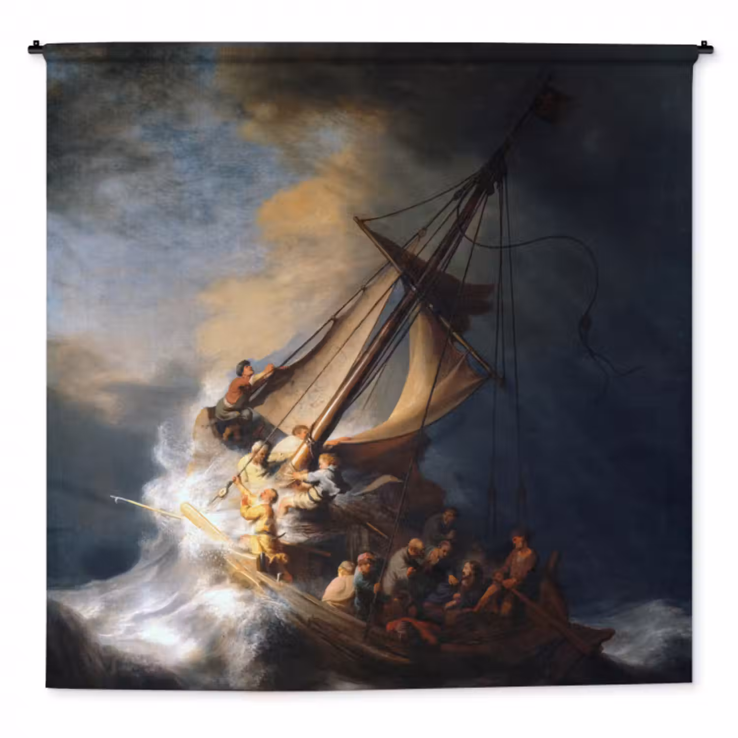 Wandteppich - Der Sturm auf dem See Genezareth - Rembrandt van Rijn