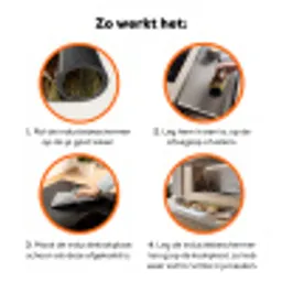 Koeien - Portret - Weide - Boerderij - Nieuwsgierig Inductie beschermer vinyl 3mm klein -zzzzzzz-td-werking