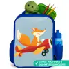 Vos - Vliegtuig - Blauw Kinderrugzak - Blauw middel -inhoud_NL