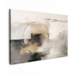 Kunst - Abstract - Grijs - Industrieel canvas 2cm klein -z3d