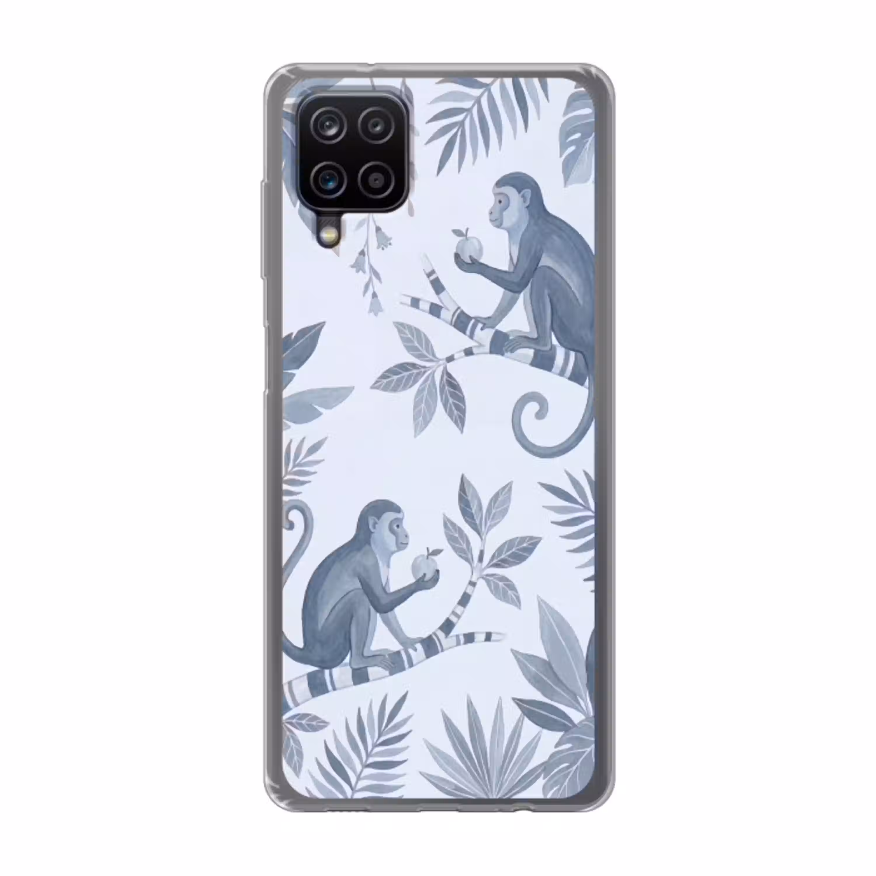 Aap - Boom - Bladeren - Jungle - Illustratie Telefoonhoesje Samsung Galaxy A12 klein -3d