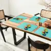 Avocado - Groen - Pit - Schaduw Placemat vinyl groot -zzsfeer4_Kitchenyeah-website