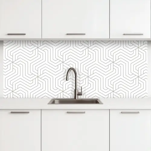 Geometrie - Lijn - Patroon keuken achterwand 2 middel 871 -3d