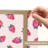 Aardbeien - Rood - Roze - Patroon Light Box met batterij (Wandlamp) middel 907 -USP_websiteprintNL