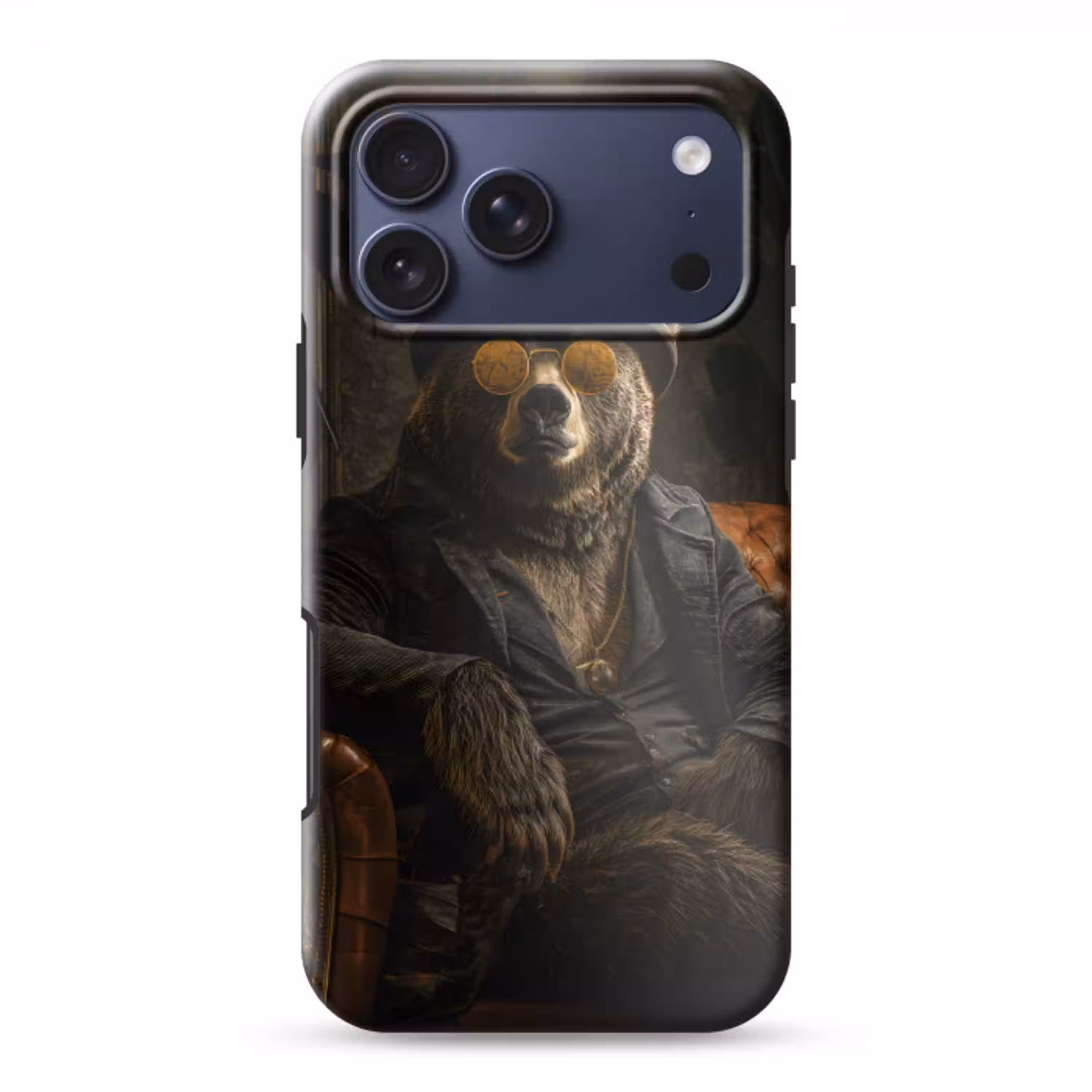 Beer - Bruin - Pak - Hoed Toughcase MagSafe Apple iPhone 17 Pro Max klein -3d