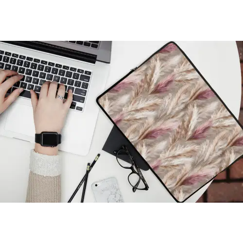 Pampasgras - Pluizig - Kleurrijk laptophoes neopreen klein 279 -bureau