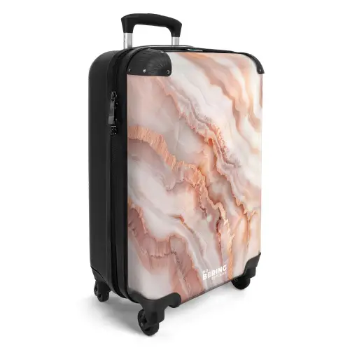 Marmer - Zacht Perzik Marmer NBS - Handbagage koffer - Kinderen Unisex middel -productfoto_3d