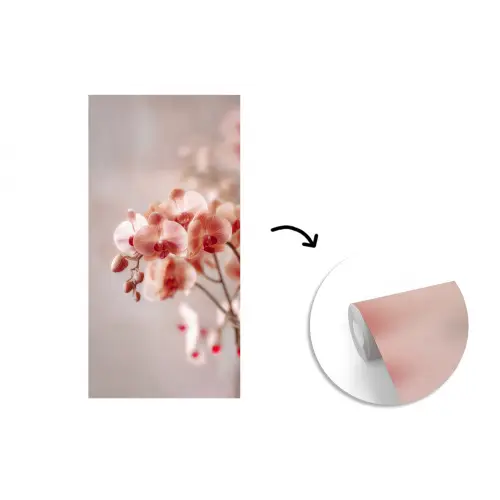 Orchidee - Bloemen - Roze - Bloemblaadjes fotobehang vinyl groot -3d