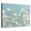 Stengels - Bloemen - Lucht - Wit Textielframe - compleet frame klein -3d