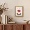 Roos - Rood - Bloem - Valentijn Light Box met kabel (Tafellamp) klein -sfeer2