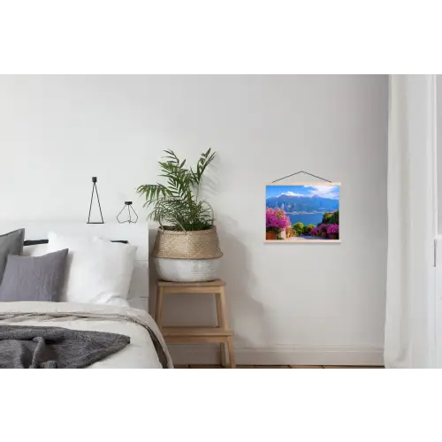 Lake Como - Italië - Landschap textielposter latten blank klein -woonkamer