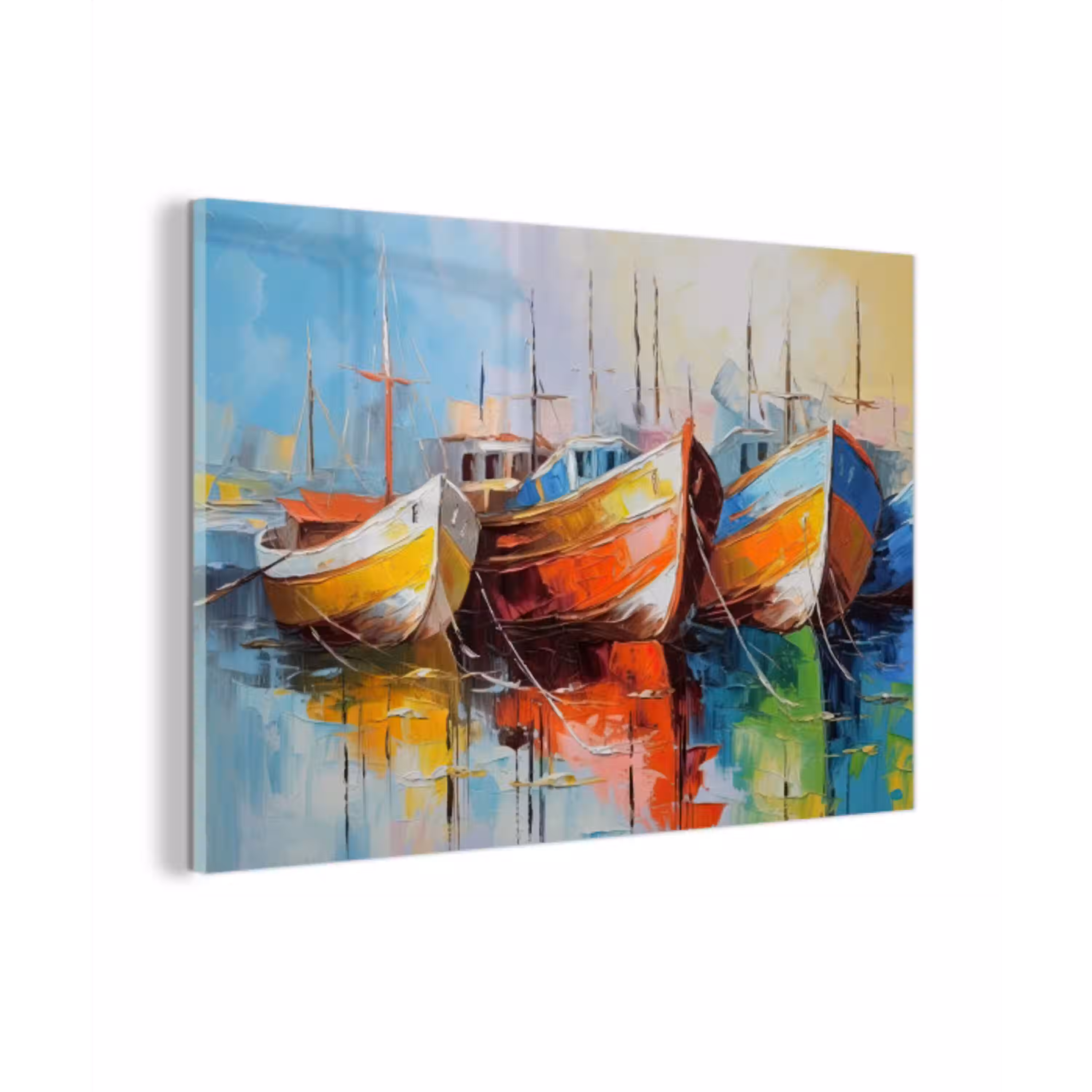 Boten - Kunst - Kleuren - Schilderij plexiglas 5mm klein -z3d
