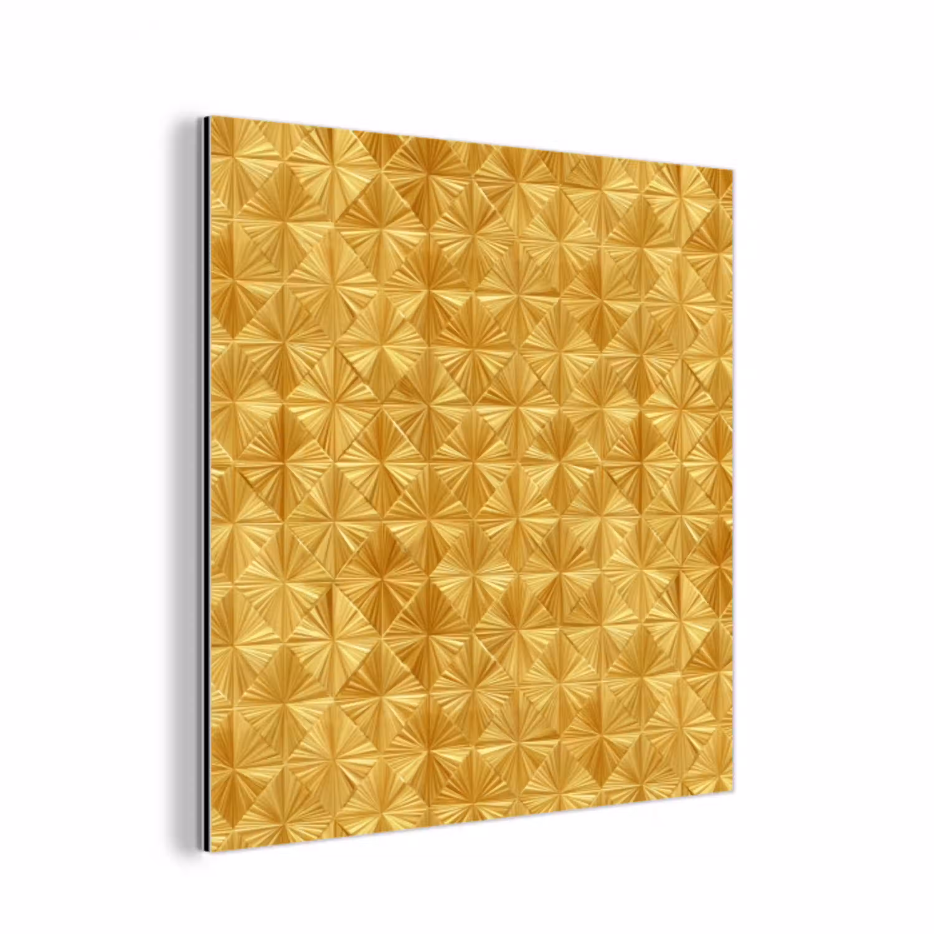 Tegels - Geometrisch - Reliëf - Goud aluminium wit klein 46 -3d