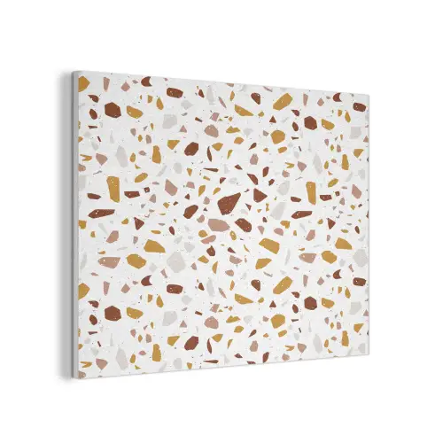 Terrazzo -  Patroon - Wit - Urban PET vilt klein 837 -3d