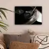 Close-up - Vinylplaat - Platenspeler - Zwart canvas 2cm klein -sfeer1