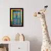 Deuren - Kleurrijk - Planten fotolijst zwart zonder passe partout klein -usfeer4_kinderkamer