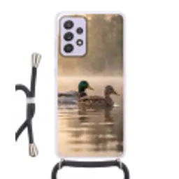 Eenden - Water - Mist - Natuur Hoesje Samsung Galaxy A52 5G met koord klein -3d