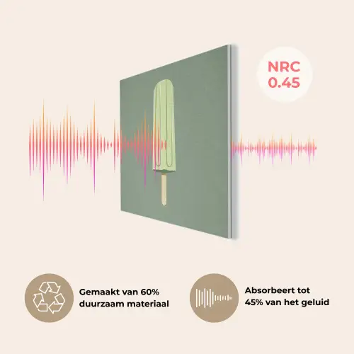 Groen - Waterijsje - Stokje - Illustratie PET vilt klein -USP_NL