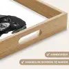 Honden - Bivakmuts - Zwart - wit Dienblad Rechthoek middel -USP_HandgreepNL