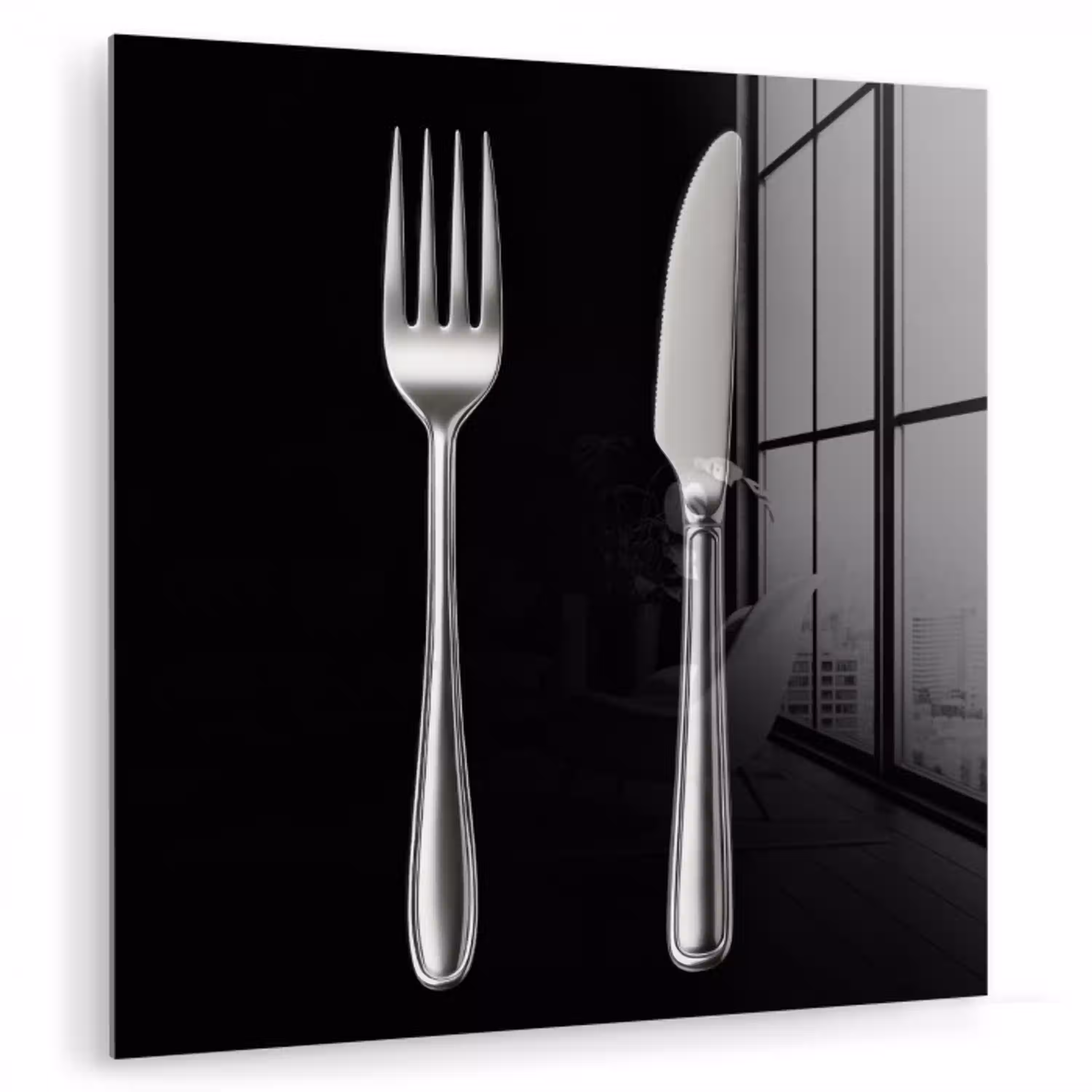 Bestek - Klassiek - Elegant plexiglas 5mm klein -zzzproduct_nieuw