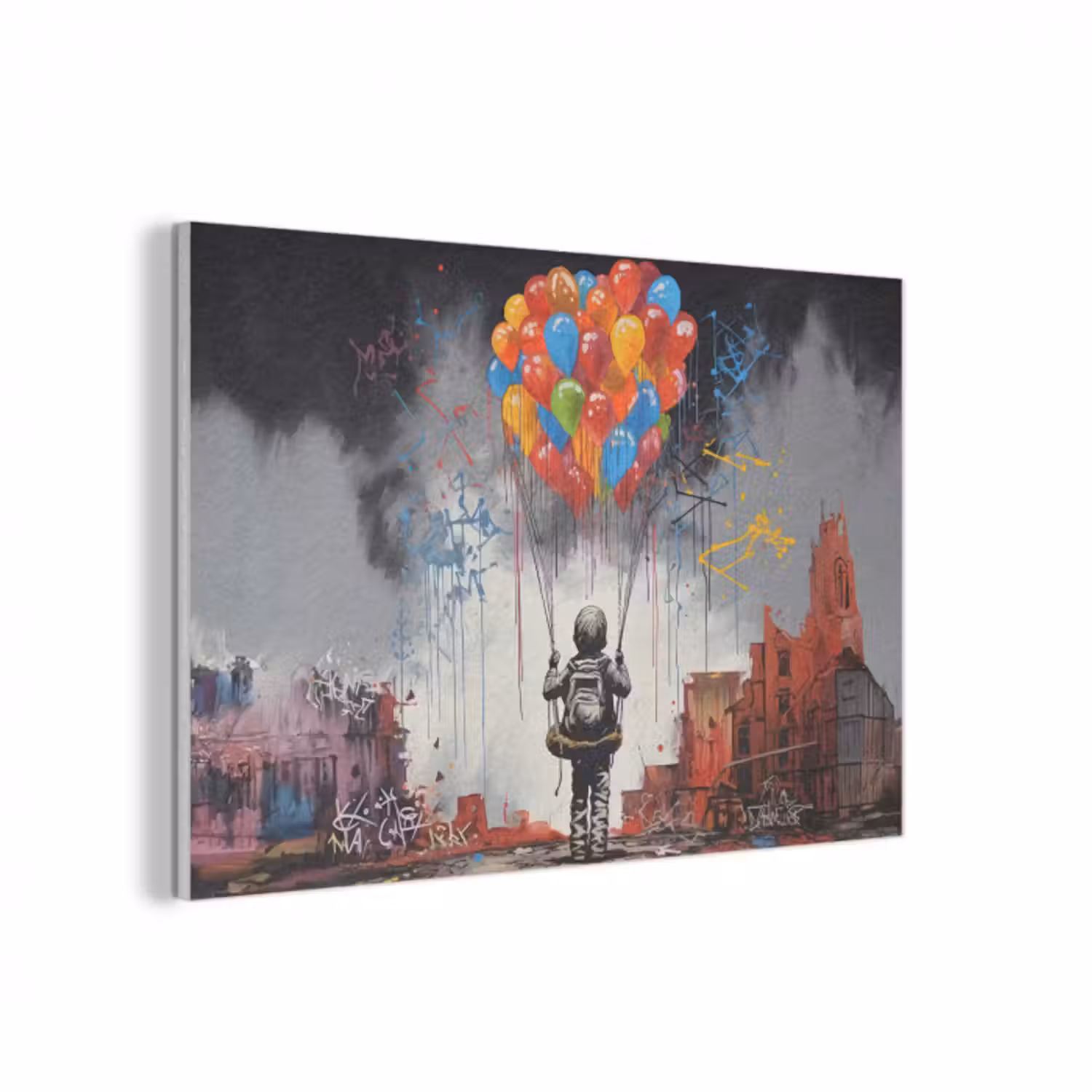 Akustikbild - Junge - Luftballons - Bauwerke - Kunst