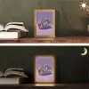 Edelstenen - Glitters - Paars - Kleurrijk Light Box met kabel (Tafellamp) klein -sfeer3