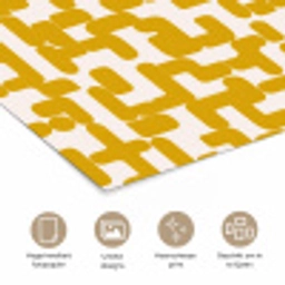 Geel - Beige - Patroon poster papier klein 62 -closeup_NL