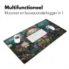 Libelle - Mozaïek - Bloemen - Kleurrijk Muismat XXL klein -sfeer4